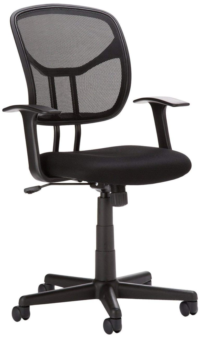 AmazonBasics Mid Back Mesh Chair (Black)