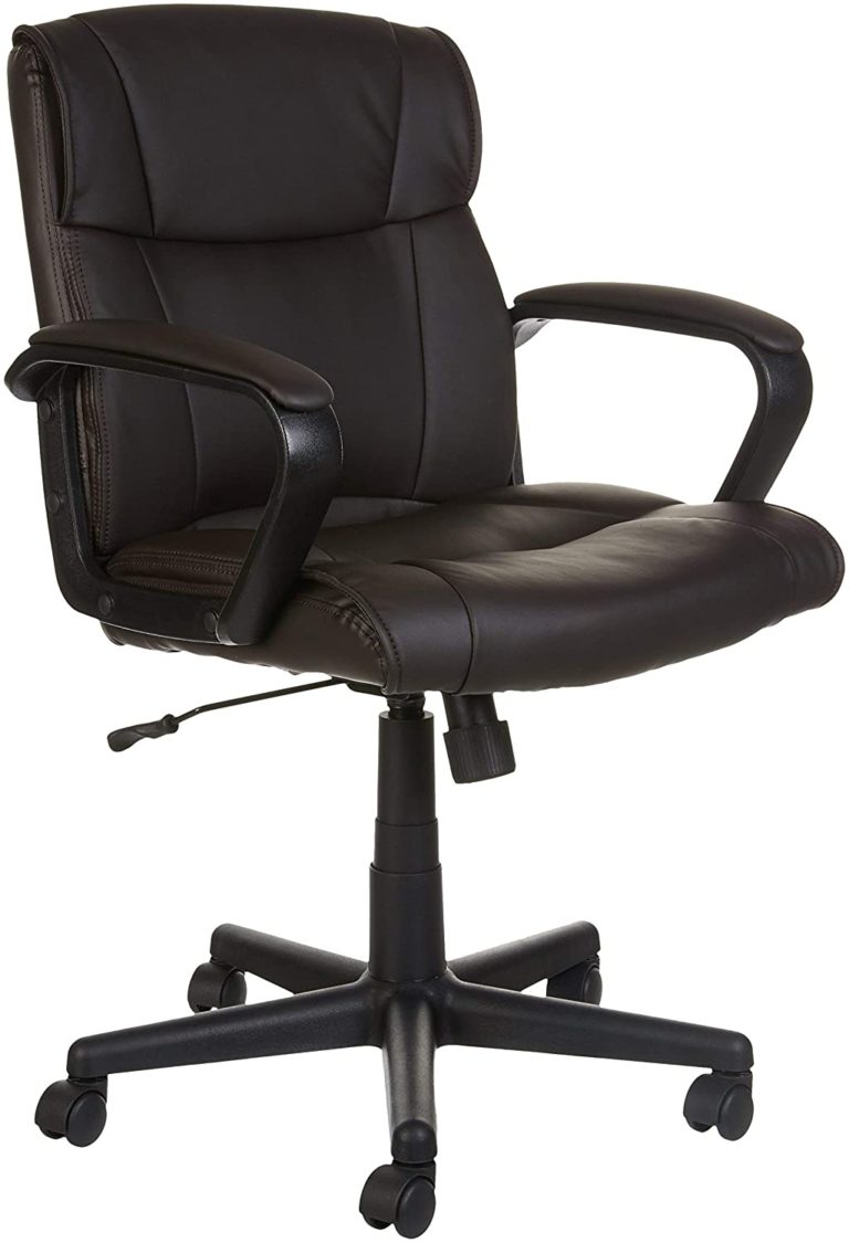 AmazonBasics Mid-Back Office Chair, Brown