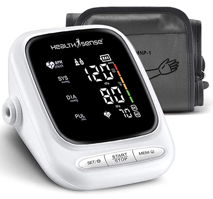 HealthSense Heart-Mate BP144 Upper Arm Automatic Digital Talking Blood Pressure Monitor