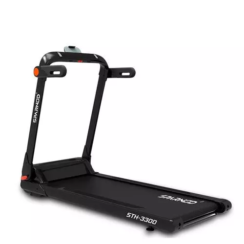 SPARNOD FITNESS STH-3300 5.5 HP Peak Automatic Pre-Installed Foldable Motorized Running Indoor Treadmill